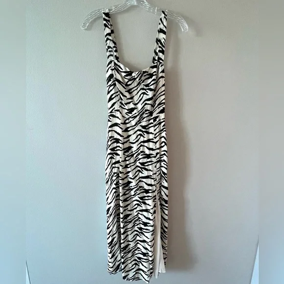 Reformation Nectarine Zebra Print Midi Dress - Picture 3 of 9